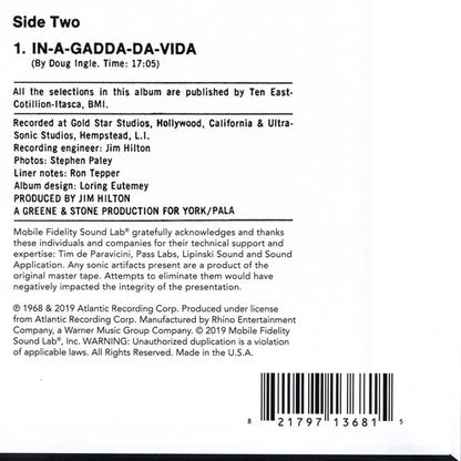 Iron Butterfly - In-A-Gadda-Da-Vida (original Master Recording)