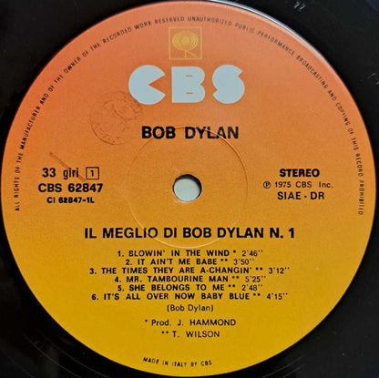 Bob Dylan - Il Meglio Di Bob Dylan N. 1