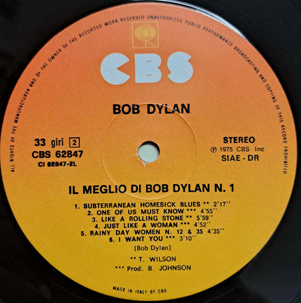 Bob Dylan - Il Meglio Di Bob Dylan N. 1