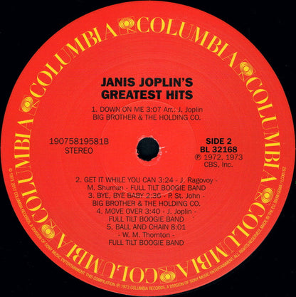 Janis Joplin - Janis Joplin's Greatest Hits (nuovo)