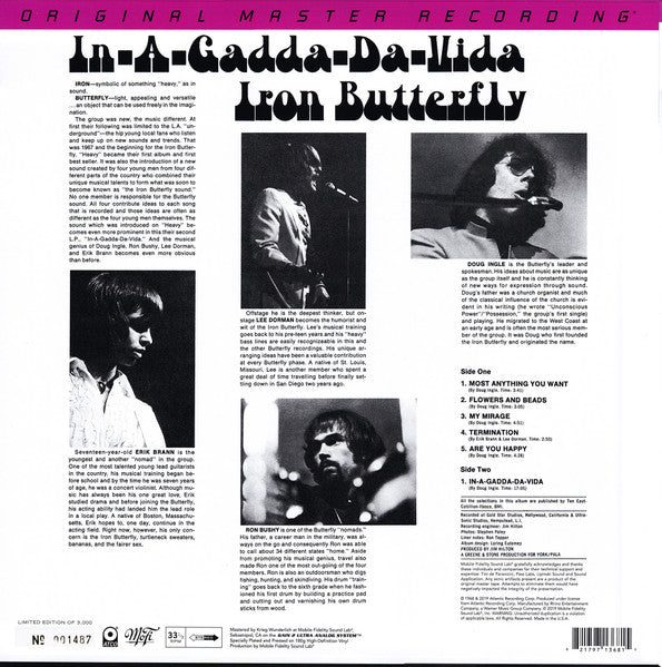 Iron Butterfly - In-A-Gadda-Da-Vida (original Master Recording)
