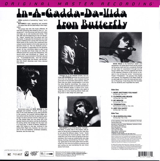 Iron Butterfly - In-A-Gadda-Da-Vida (original Master Recording)
