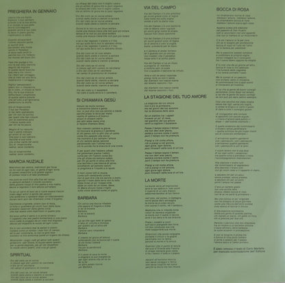 Fabrizio De André - Fabrizio De André Vol.1 (nuovo)
