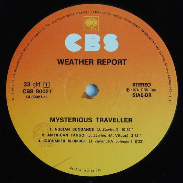 Weather Report - Mysterious Traveller