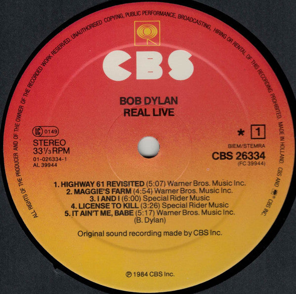 Bob Dylan - Real Live