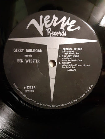 Gerry Mulligan, Ben Webster ‎– Gerry Mulligan Meets Ben Webster