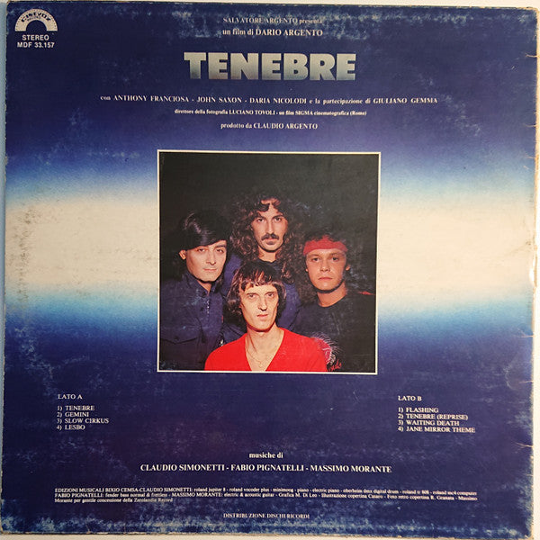 Claudio Simonetti - Tenebre (Colonna Sonora Originale)