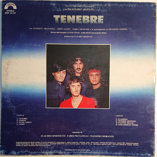 Claudio Simonetti - Tenebre (Colonna Sonora Originale)
