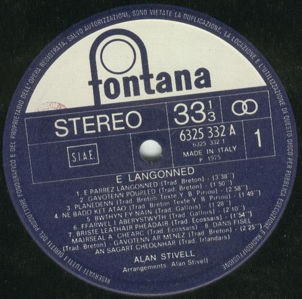 Alan Stivell - E Langonned