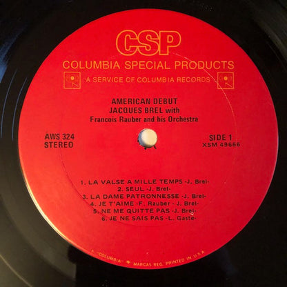 Jacques Brel - American Debut