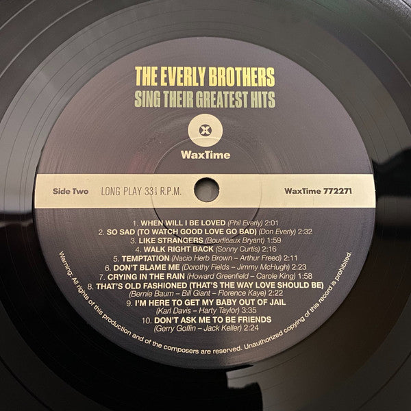 Everly Brothers - Sing Their Greatest Hits (nuovo)