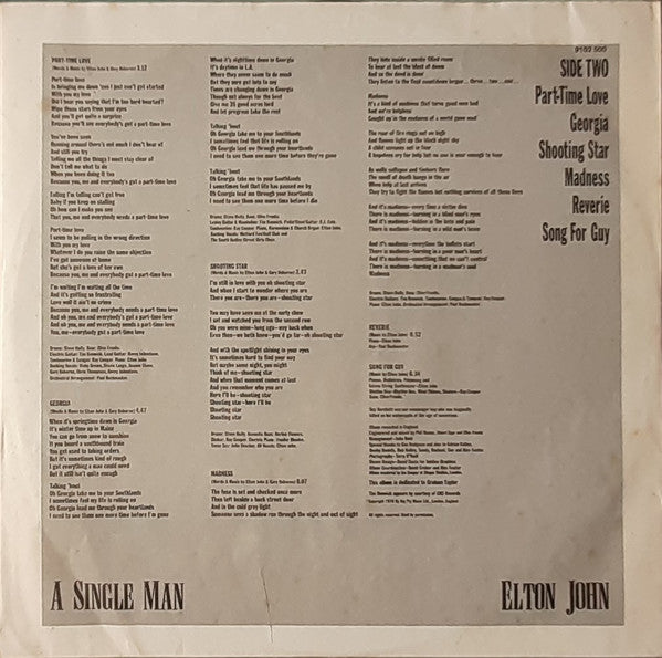 Elton John - A Single Man