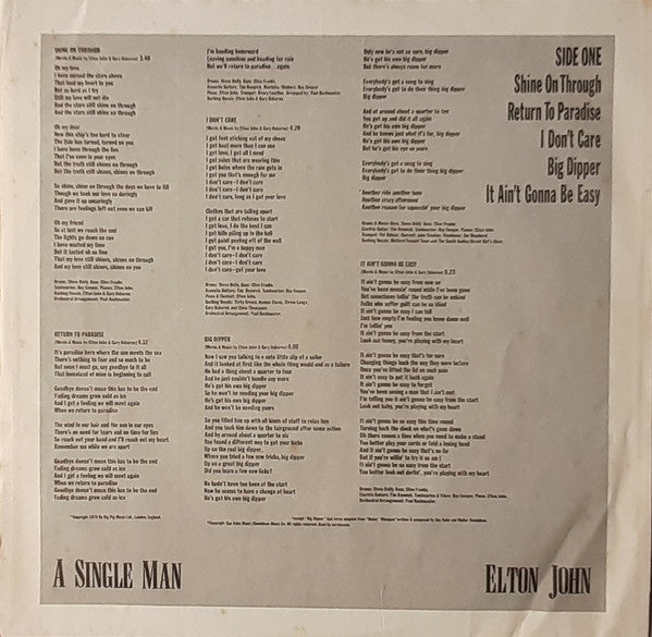 Elton John - A Single Man