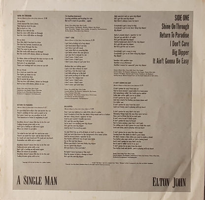 Elton John - A Single Man