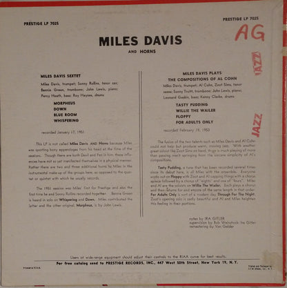 Miles Davis - Miles Davis And Horns