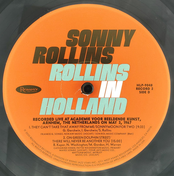 Sonny Rollins - Rollins In Holland