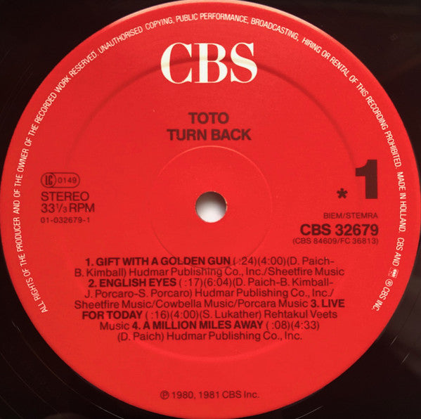 Toto - Turn Back