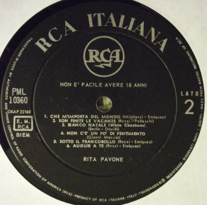 Rita Pavone - Non È Facile Avere 18 Anni