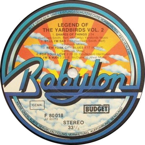 The Yardbirds - Legend Of The Yardbirds Vol. 2