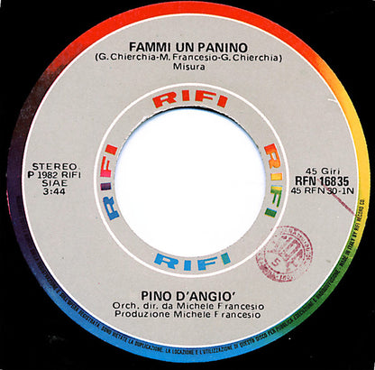 Pino D'Angiò - Fammi Un Panino / Julius Caesar Plum-Cake Dance (7")