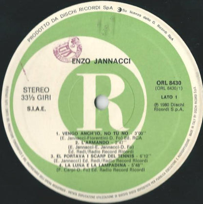 Enzo Jannacci - Nuove Registrazioni 1980