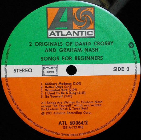 David Crosby - 2 Originals Of David Crosby & Graham Nash