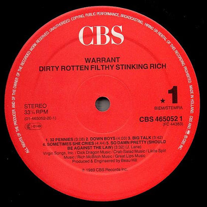 Warrant - Dirty Rotten Filthy Stinking Rich