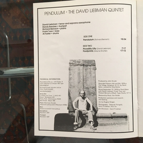The David Liebman Quintet - Pendulum