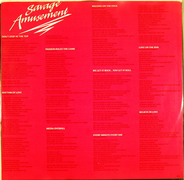 Scorpions - Savage Amusement