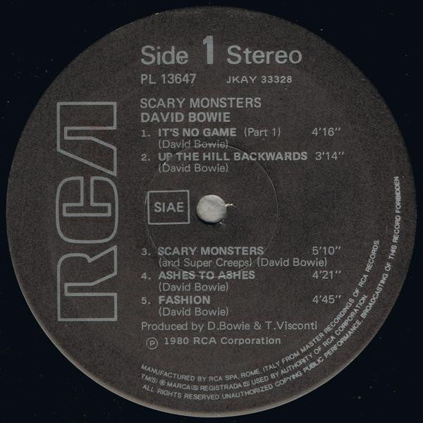 David Bowie - Scary Monsters