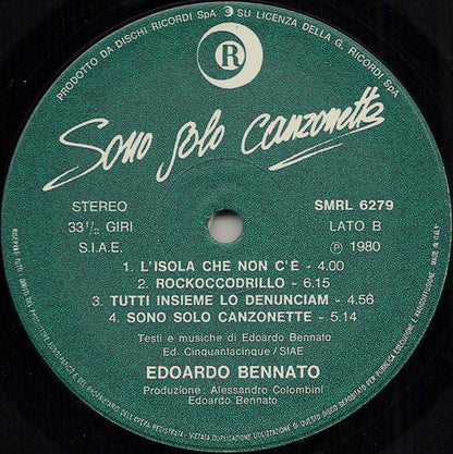 Edoardo Bennato - Sono Solo Canzonette