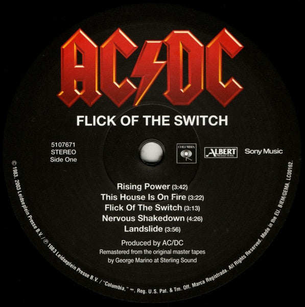 AC/DC - Flick Of The Switch