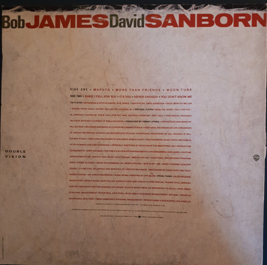 Bob James / David Sanborn ‎– Double Vision