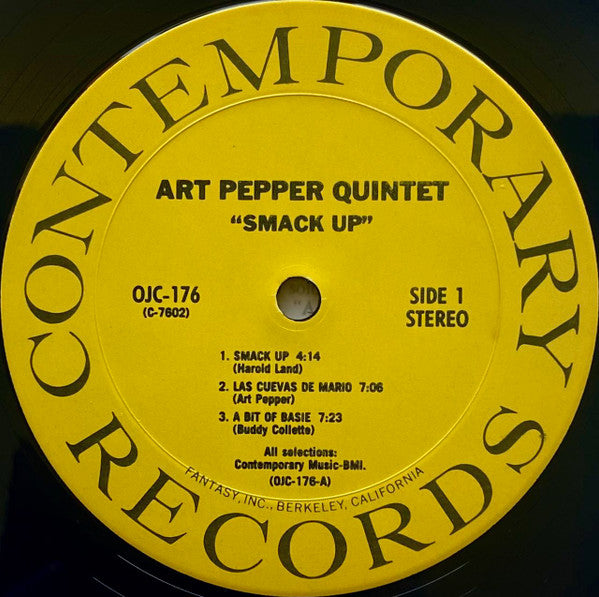 Art Pepper Quintet - Smack Up
