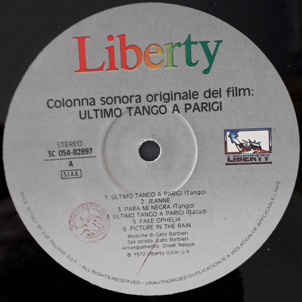 Gato Barbieri - Ultimo Tango A Parigi (Colonna Sonora Originale Del Film)