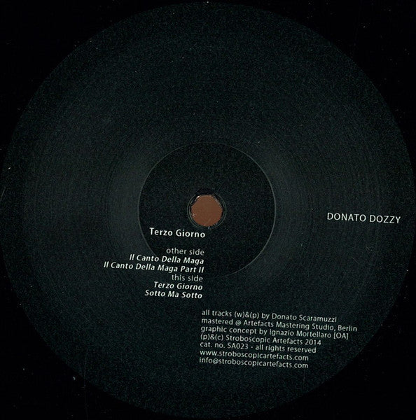 Donato Dozzy - Terzo Giorno