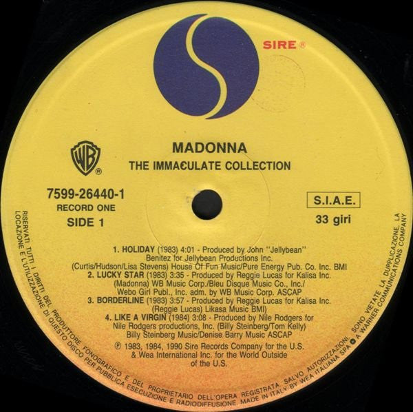 Madonna - The Immaculate Collection