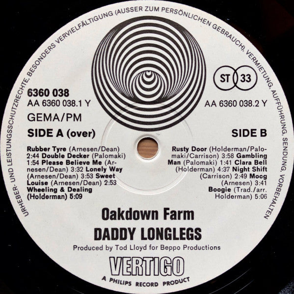 Daddy Longlegs - Oakdown Farm