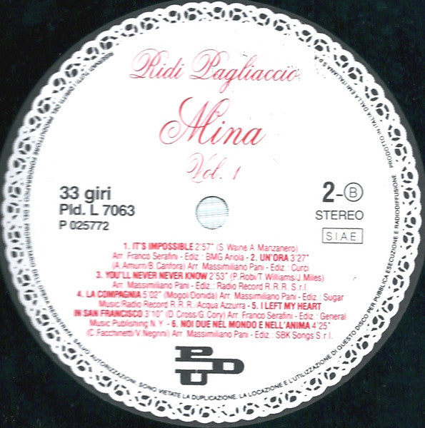 Mina - Ridi Pagliaccio