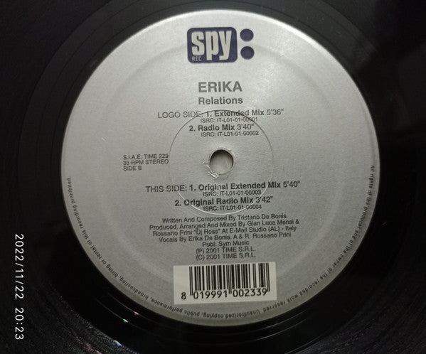 Erika - Relations