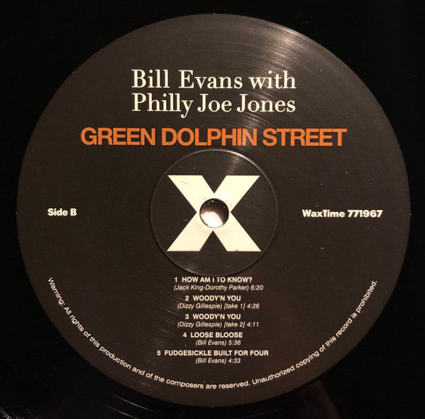 Bill Evans With Philly Joe Jones ‎– Green Dolphin Street