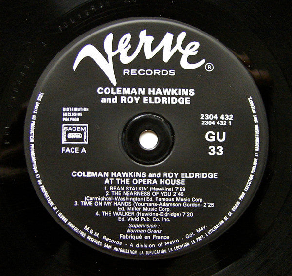 Coleman Hawkins - Coleman Hawkins And Roy Eldridge At The Opera House