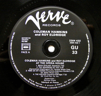 Coleman Hawkins - Coleman Hawkins And Roy Eldridge At The Opera House