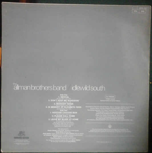 The Allman Brothers Band - Idlewild South