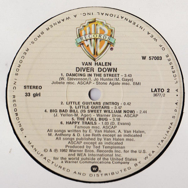Van Halen - Diver Down