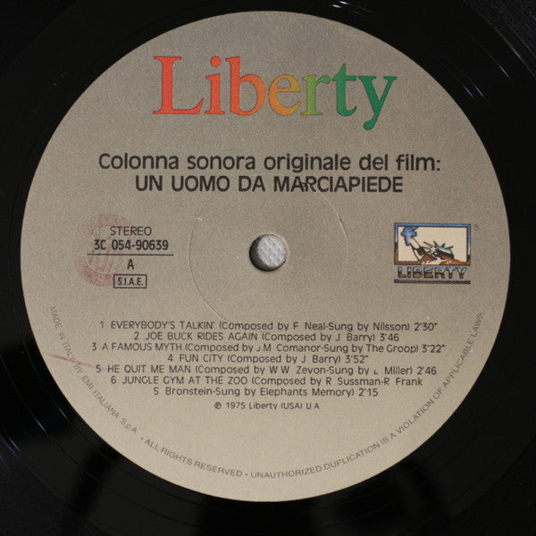Various - Un Uomo Da Marciapiede (Colonna Sonora Originale)
