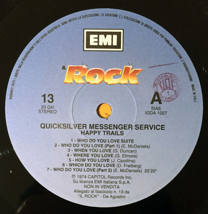 Quicksilver Messenger Service - Happy Trails