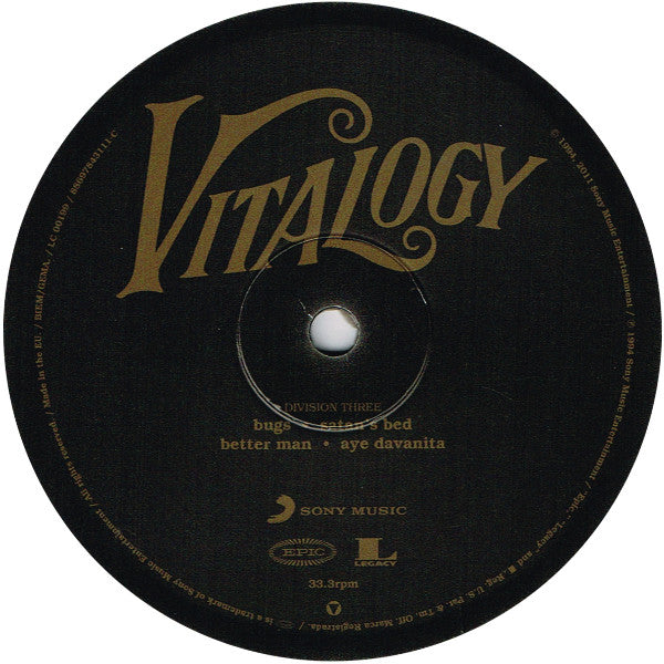 Pearl Jam - Vitalogy (nuovo)