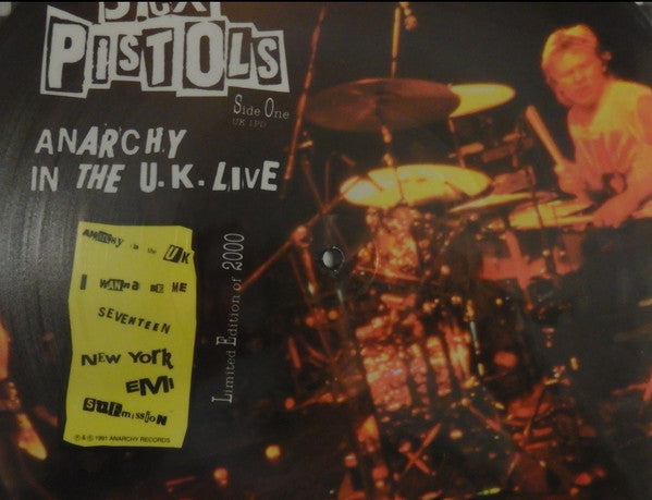 Sex Pistols - Anarchy In The UK - Live (picture disc)