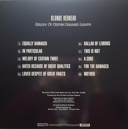 Blonde Redhead - Melody Of Certain Damaged Lemons